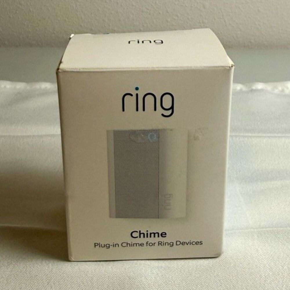 Ring Chime Plug-In (2nd Gen) White Wi-Fi, Alexa for Doorbell/Security Cam